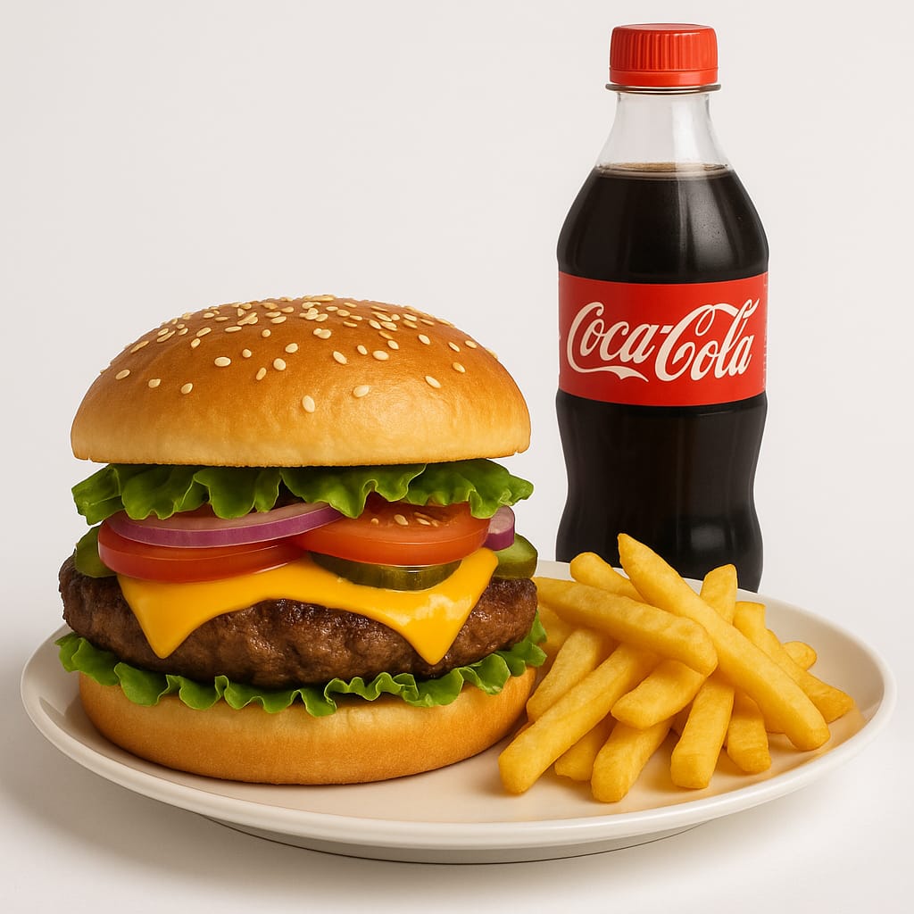 Mittagsangebot Cheese Burger