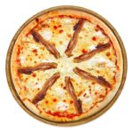 Pizza Panna con Speck mit Rahmsauce & herzhaftem Speck – frisch gebacken bei Tasty Food.