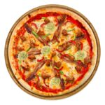 Pizza Berna mit Speck, Zwiebeln & Mozzarella – frisch gebacken bei Tasty Food.