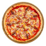 Pizza Diavolo mit pikanter Salami & feurigen Peperoncini – frisch gebacken bei Tasty Food.