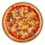 Pizza Pollo mit Hähnchen, Mozzarella & Tomatensauce – frisch gebacken bei Tasty Food.